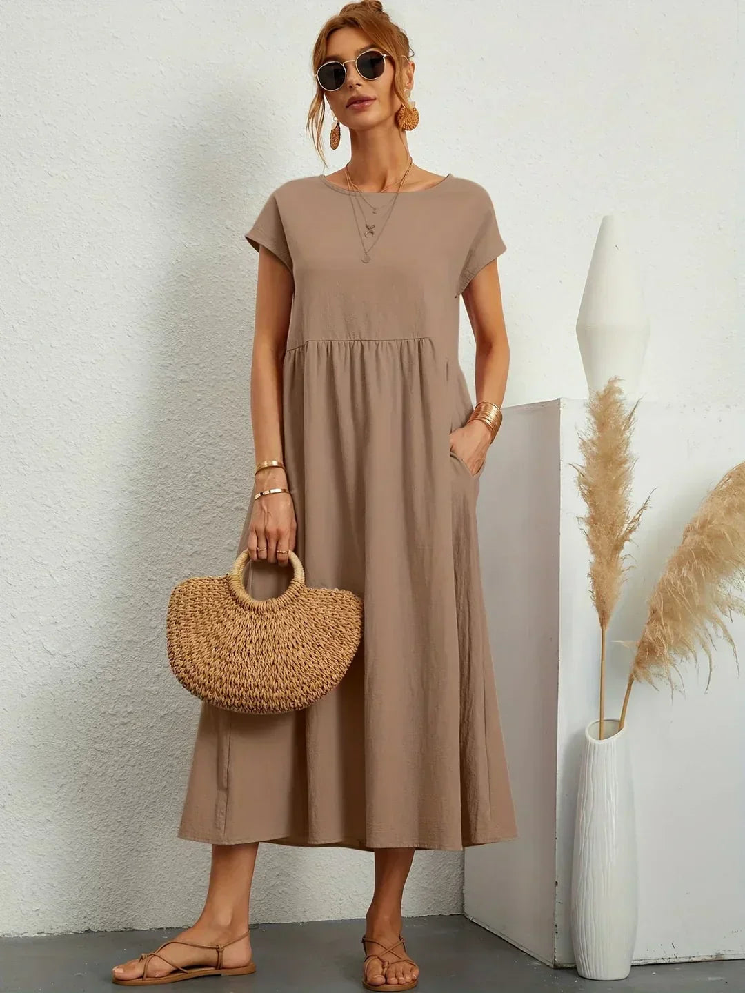 Lune London | Casual Elegant Cotton and Linen Dress