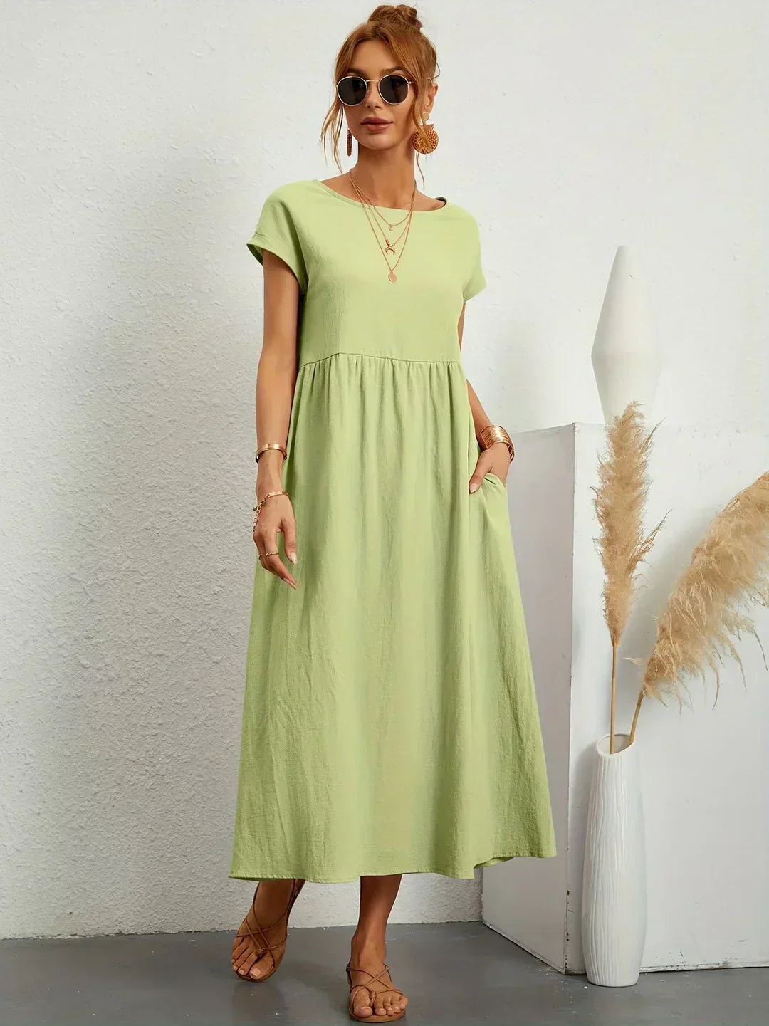 Lune London | Casual Elegant Cotton and Linen Dress