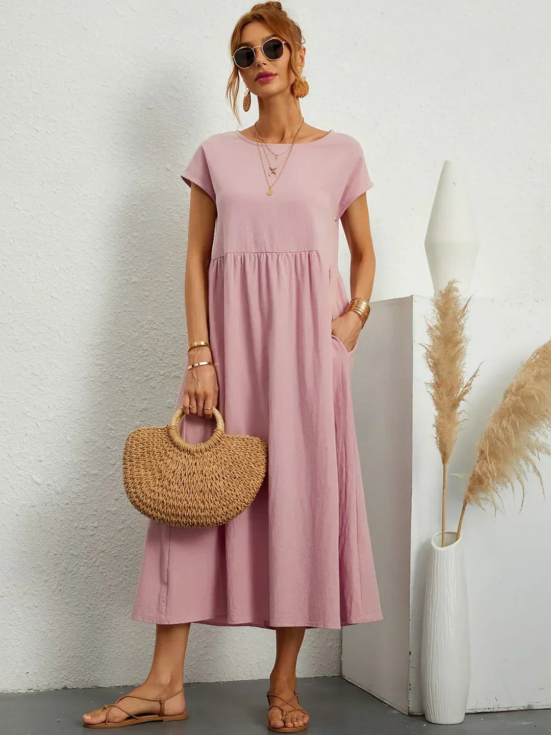 Lune London | Casual Elegant Cotton and Linen Dress