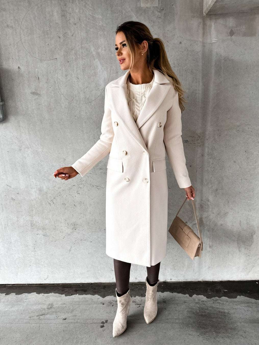 Amarae | Coat - Double-breasted Wool Blend - Classic Cut - Tailored Fit