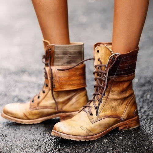 Amarae | ModeParisienne Birgit - Timeless and Cozy Retro Leather Boots