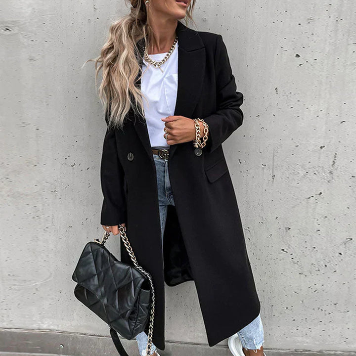 Lune London | Longer Women's Coat with Button Placket