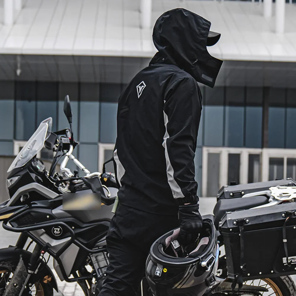 Amarae | Unisex waterproof and breathable motorcycle rain jacket - Lightweight design