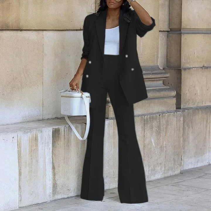 Lune London | Women's Blazer - Elegant - Double-breasted, flared legs - Perfect for professional occasions