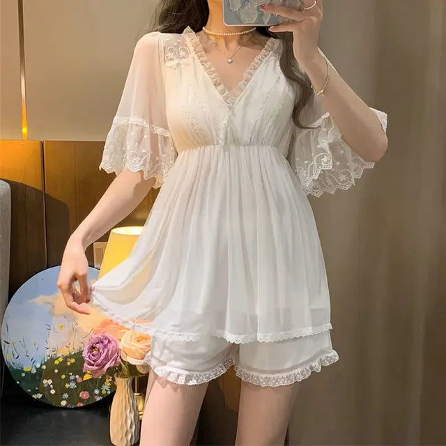Lune London | Summer Floral Lace Chemise