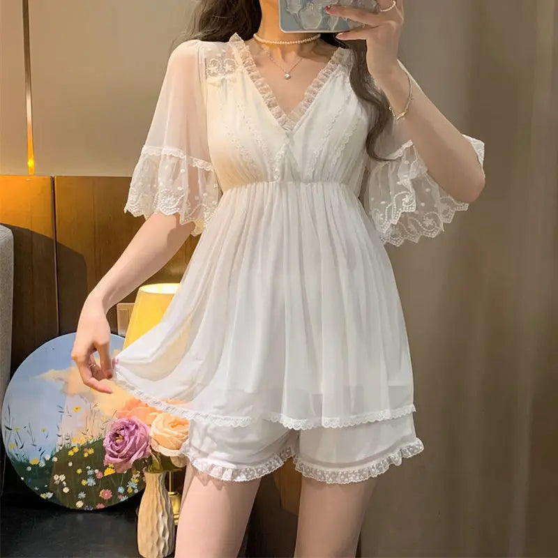 Lune London | Summer Floral Lace Chemise