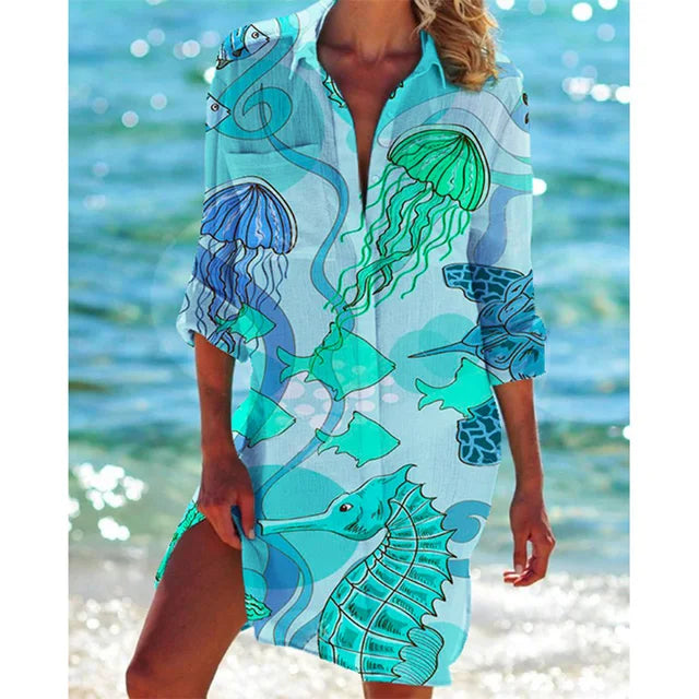 Amarae | Hawaii Shirt with Floral Pattern