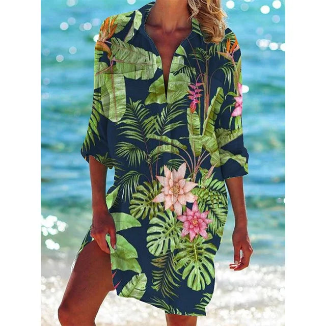 Amarae | Hawaii Shirt with Floral Pattern