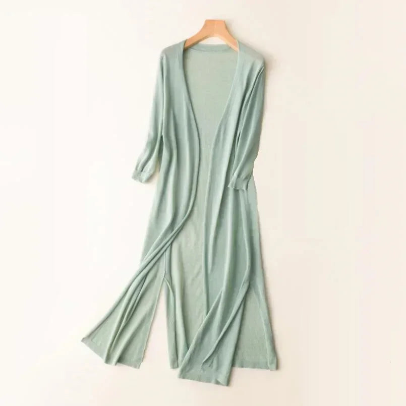 Lune London | Long Open Front Cardigan
