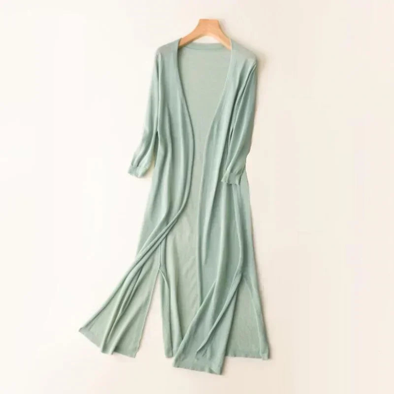 Lune London | Long Open Front Cardigan