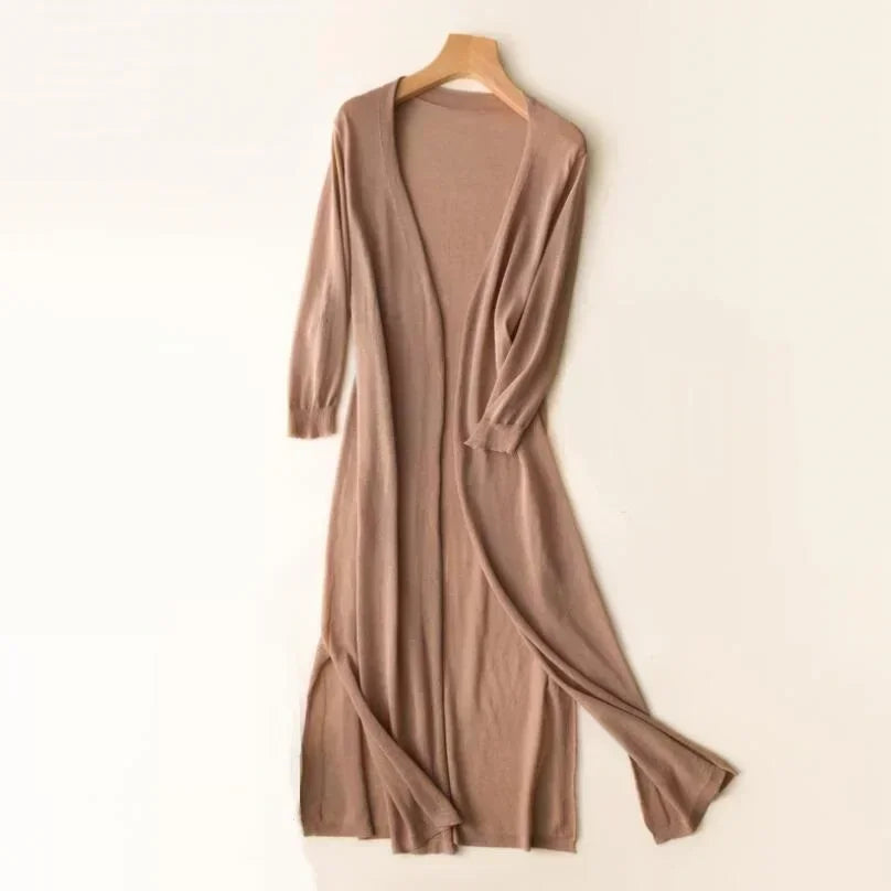Lune London | Long Open Front Cardigan