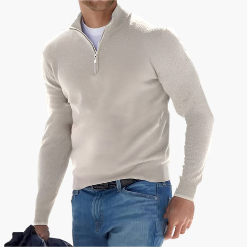 Amarae | Knit sweater with zipper - Casual look and elegant professional