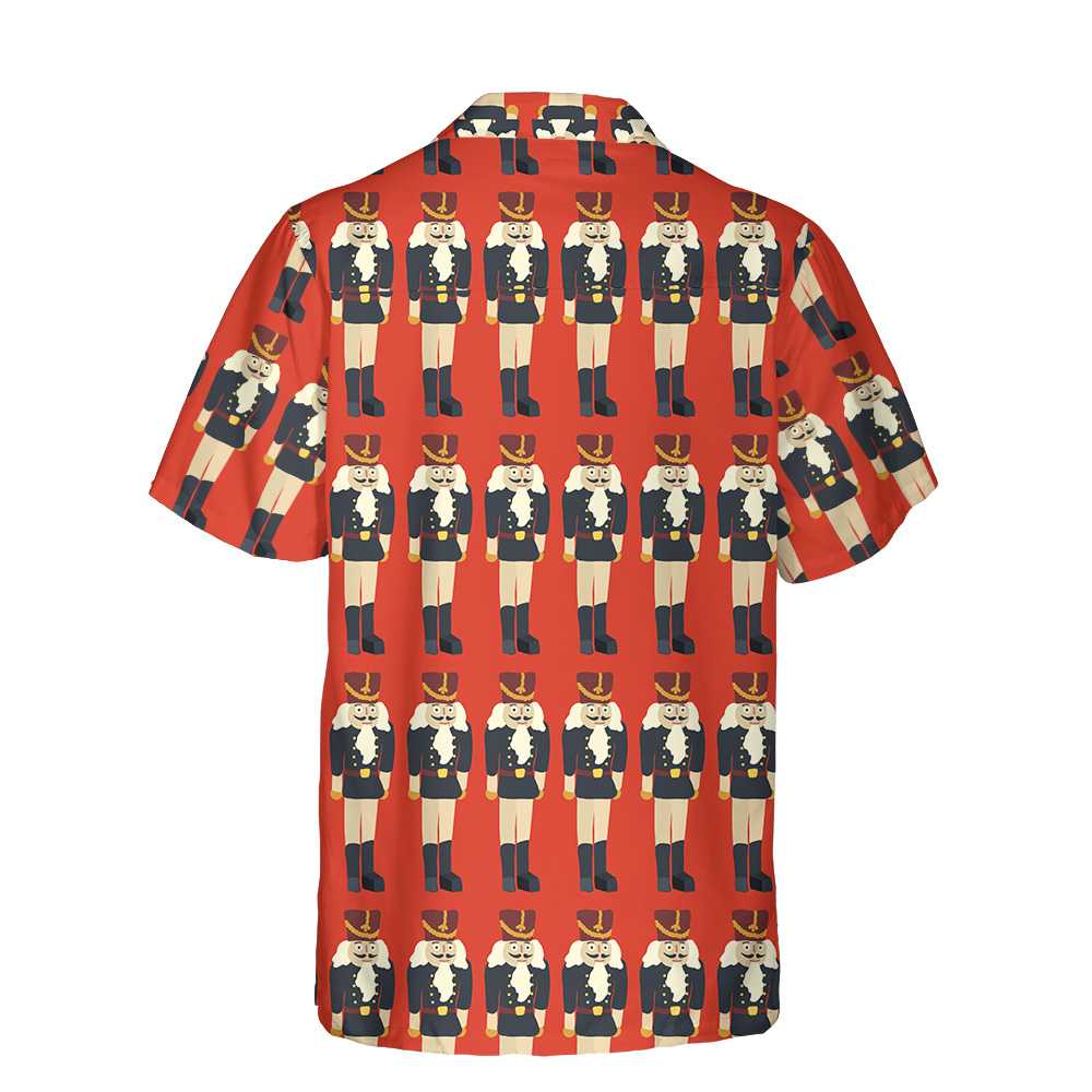 Lune London | Seamless Christmas Nutcracker Print Hawaiian Shirt, fun Christmas shirt, Christmas gift