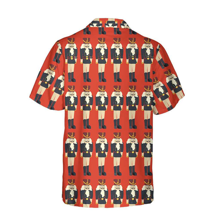 Lune London | Seamless Christmas Nutcracker Print Hawaiian Shirt, fun Christmas shirt, Christmas gift