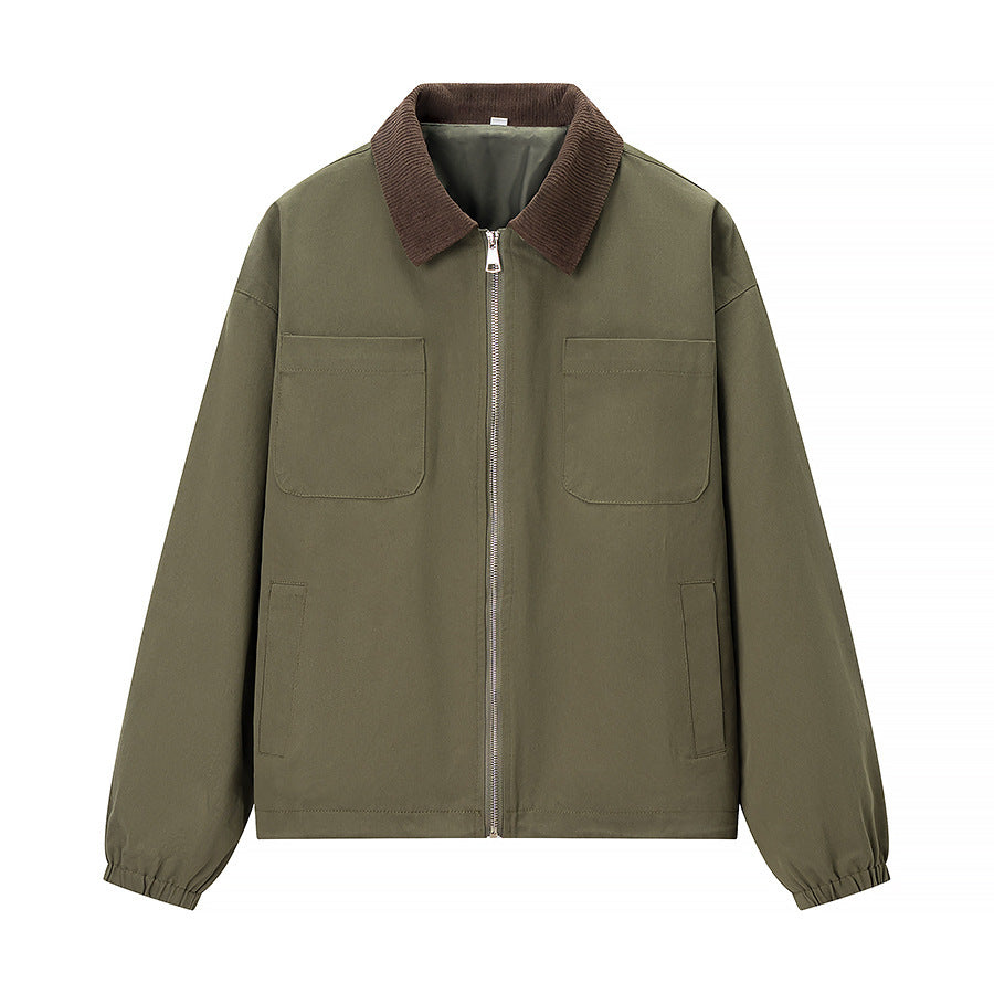 Utility jacket for women with practical pockets and modern zipper Lune London