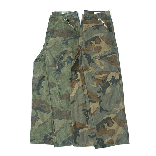 Cargo pants for women with multifunctional pockets and modern camouflage design Amarae