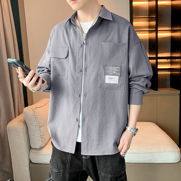 Casual utility shirt jacket for men with practical pockets and modern design Lune London