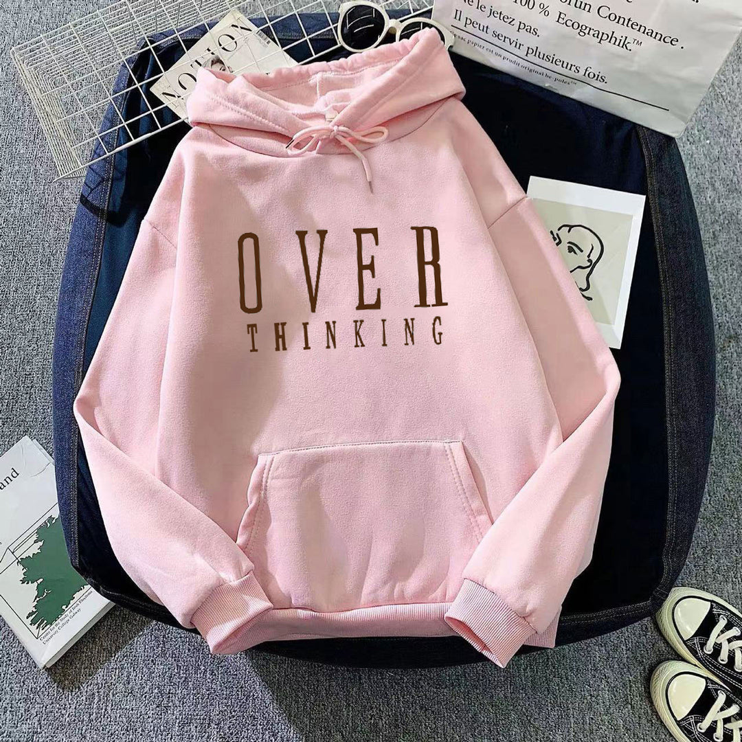 Women's hoodie with creative typography design Chic & Stil