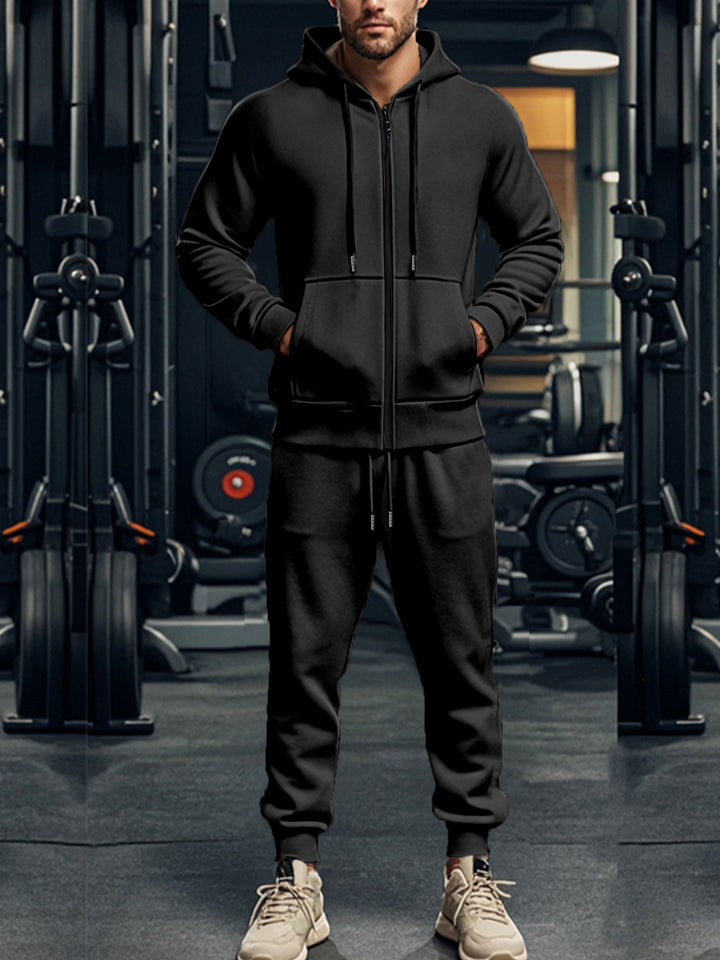Men's sporty hoodie set with functional pockets and high-quality workmanship Chic & Stil