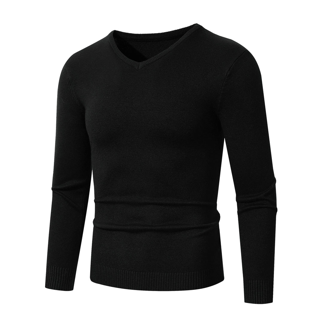 Elegant men's V-neck sweater made of high-quality fine knit Lune London