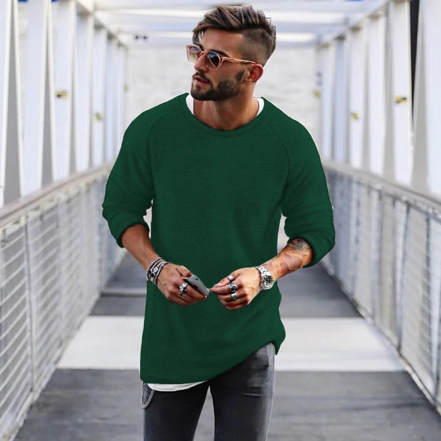 Lune London | Men's casual sweater with innovative knit pattern