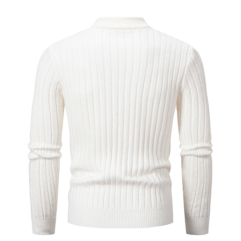 Elegant knitted sweater for men with a modern braid design Lune London