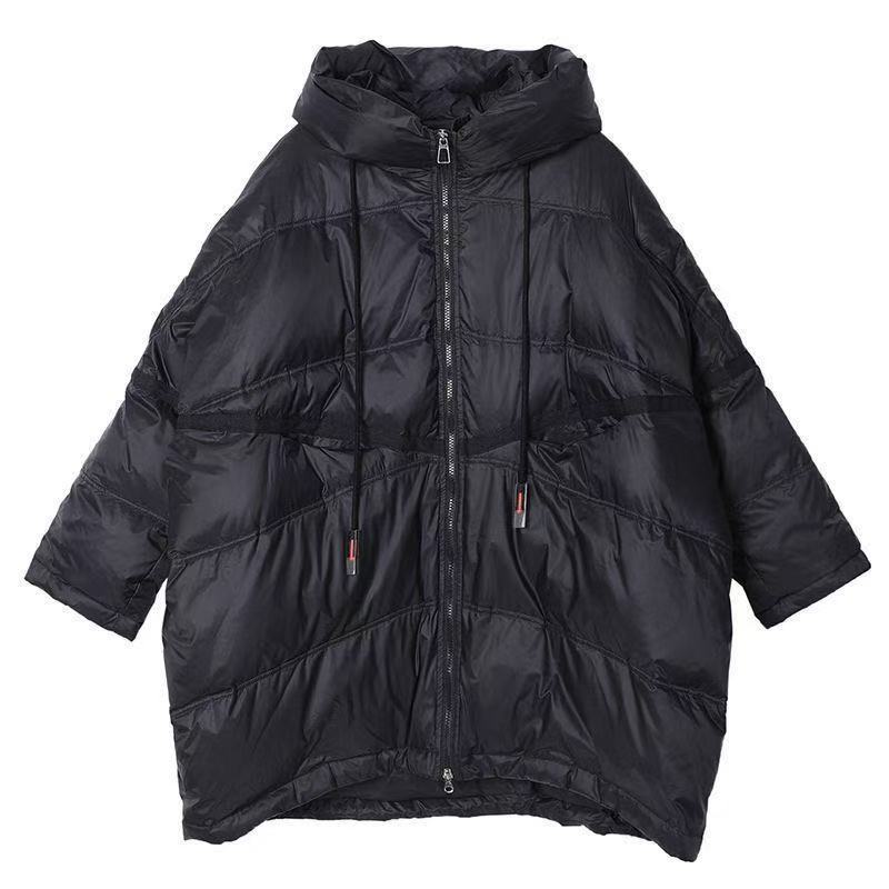 Women's Quilted Oversized Jacket with Hood and Functional Pockets Amarae