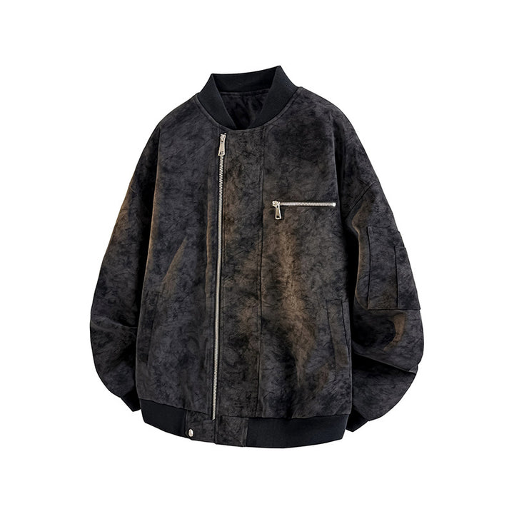 Casual oversized bomber jacket for men made from durable material with handy pockets Lune London