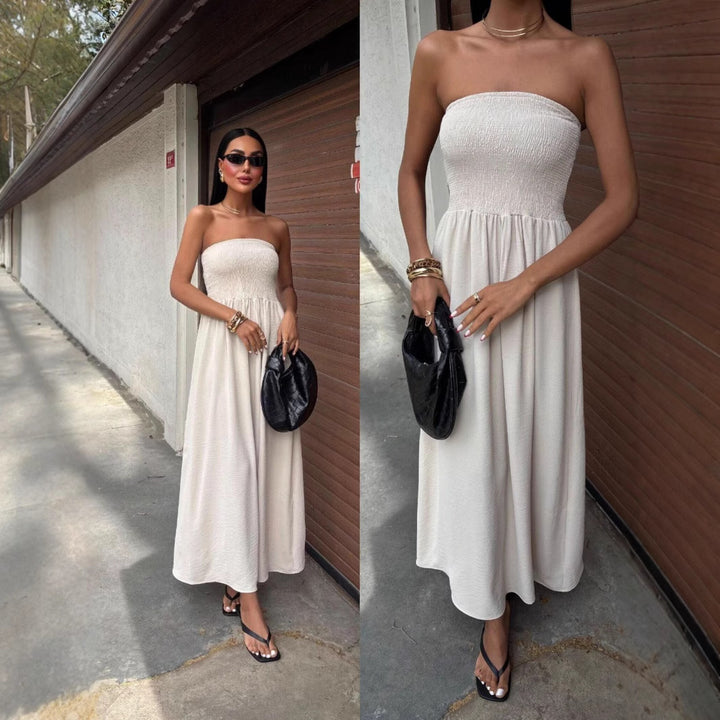 Lune London off-shoulder maxi dress for ladies