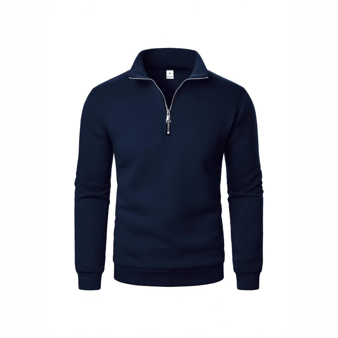 Men's sweatshirt with zipper and modern stand-up collar Chic & Stil