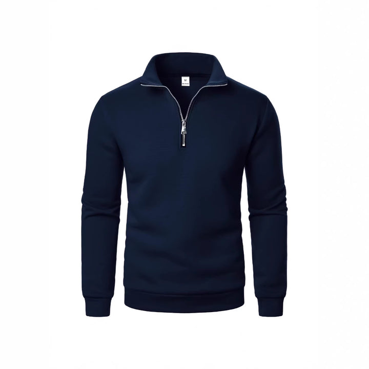 Men's sweatshirt with zipper and modern stand-up collar Chic & Stil
