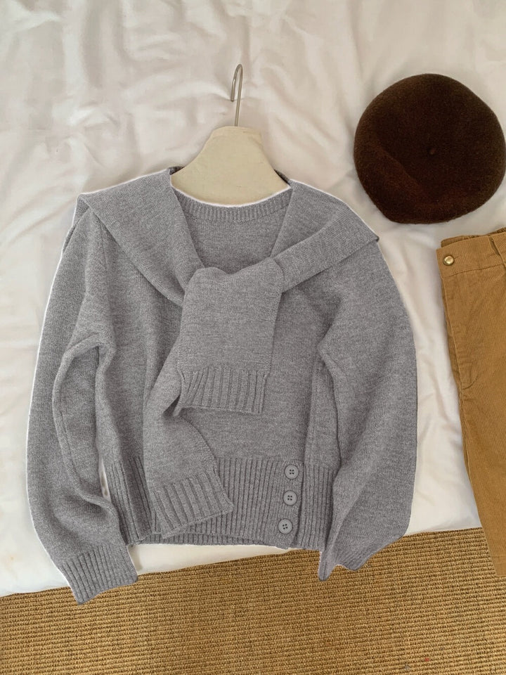 Pull élégant pour femmes avec col amovible Chic & Stil