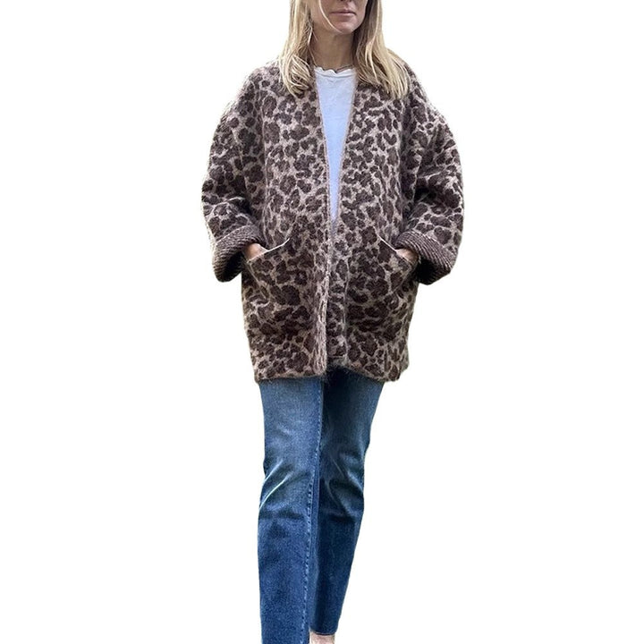 Ladies cozy leopard jacket in high-quality material Lune London