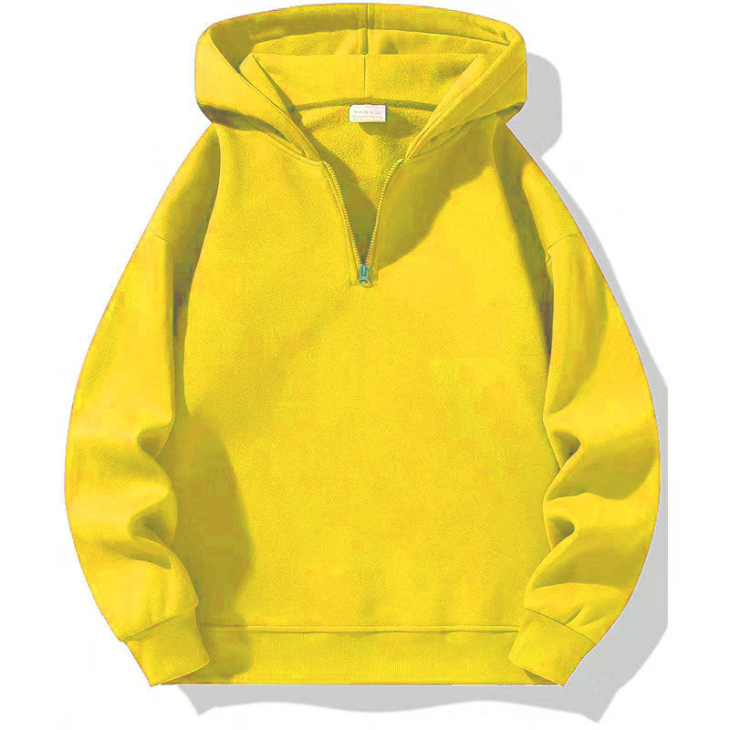 Men's sporty hoodie with half-zipper Amarae