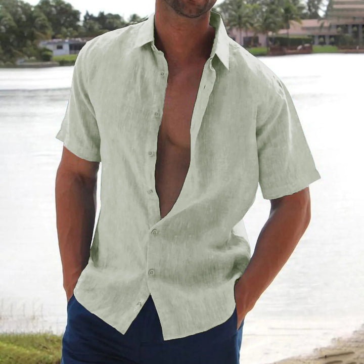 Men's Light Casual Loose Fit Short Sleeve Shirt Amarae