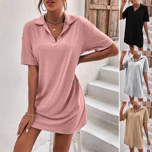 Chic and Stylish Polo-Shirt Dress for Women