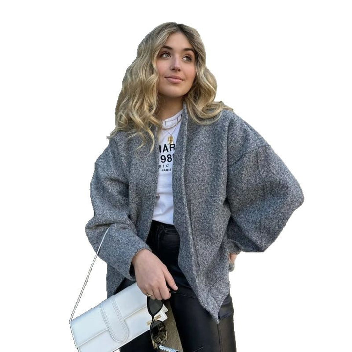 Cool oversized wool blend jacket Women Amarae