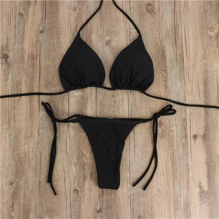 Women's bikini set with adjustable straps and minimalist design Lune London