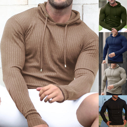 Men's moisture-wicking cotton blend hoodie with textured design Chic and Style