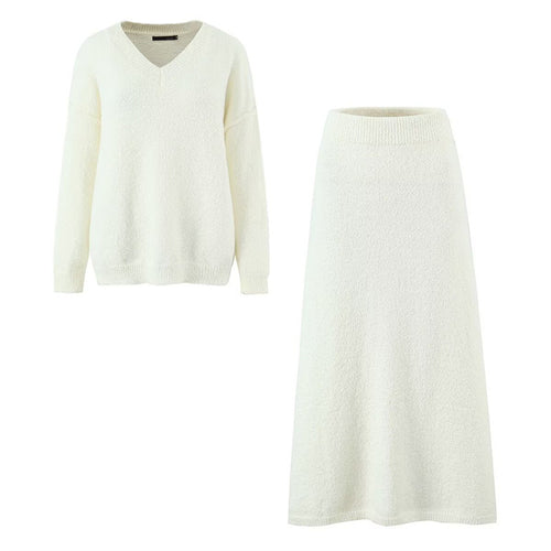 Amarae ladies elastic midi skirt