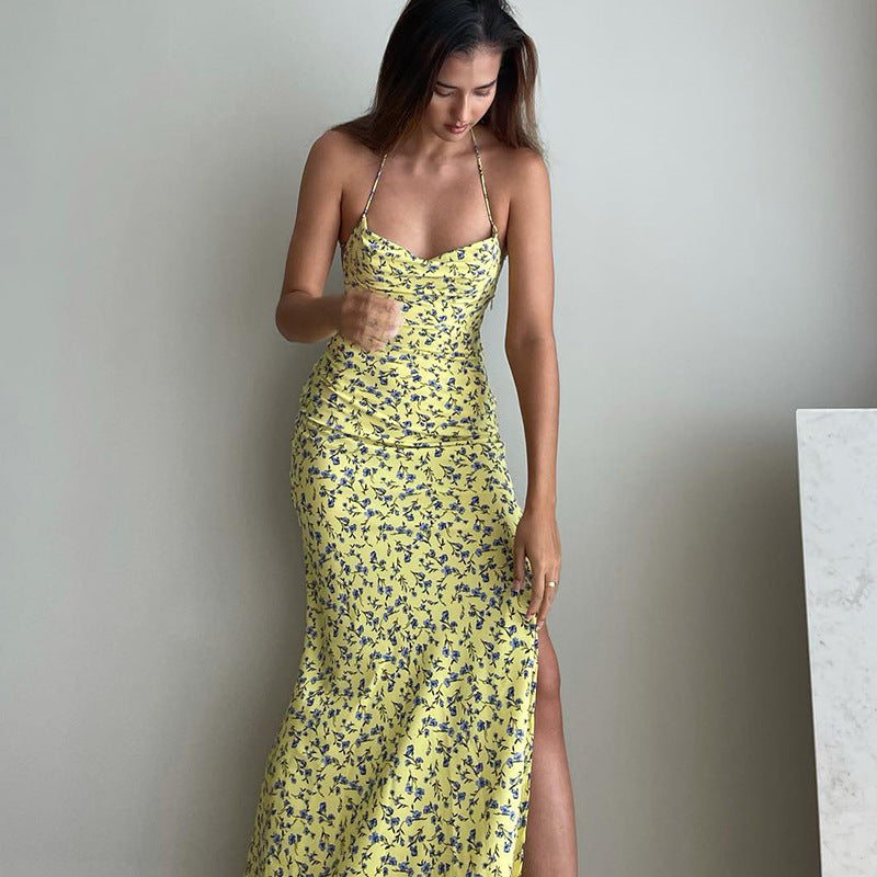 Maxi Dresses Split Flowers Lune London
