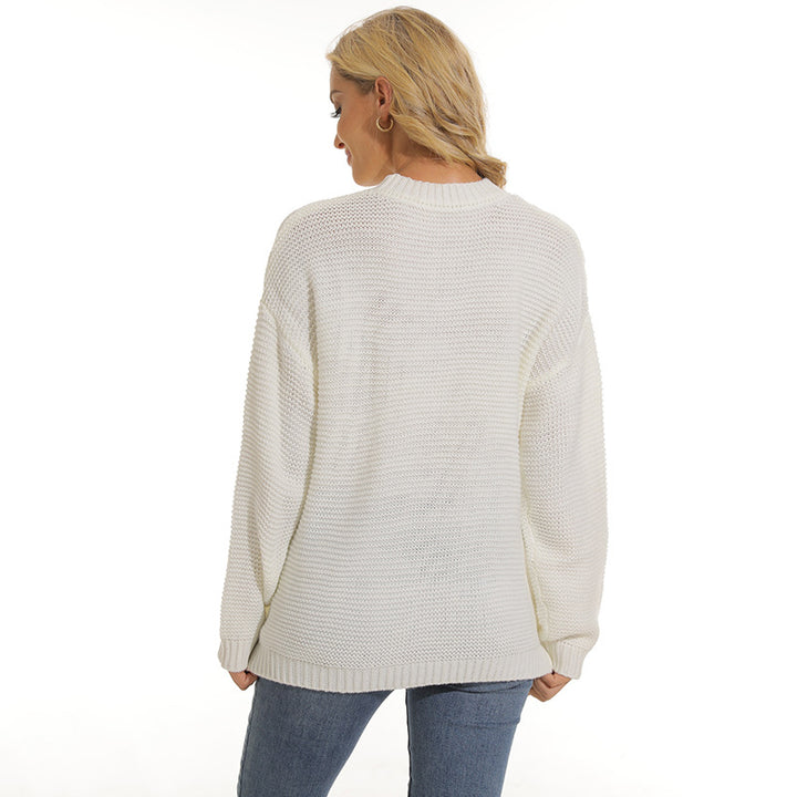 Women's sweater with textured knit pattern and comfortable cut Lune London