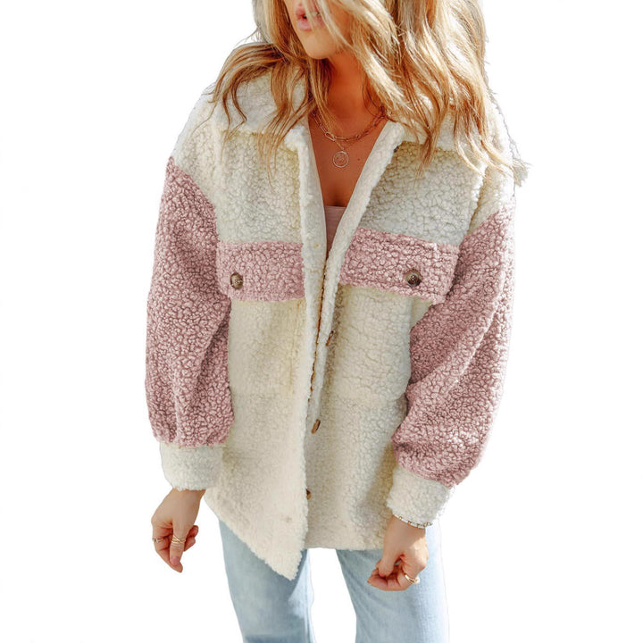 Ladies Comfortable Fleece Jacket with Snap Buttons Amarae