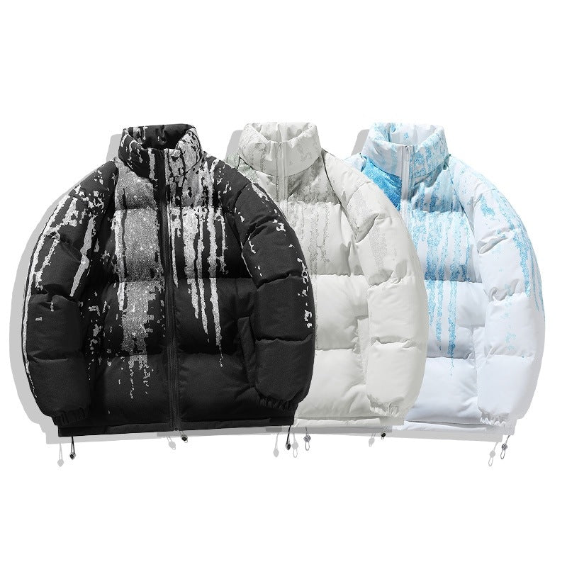 Winter ladies puffer jacket with elastic cuffs and chic and stylish design