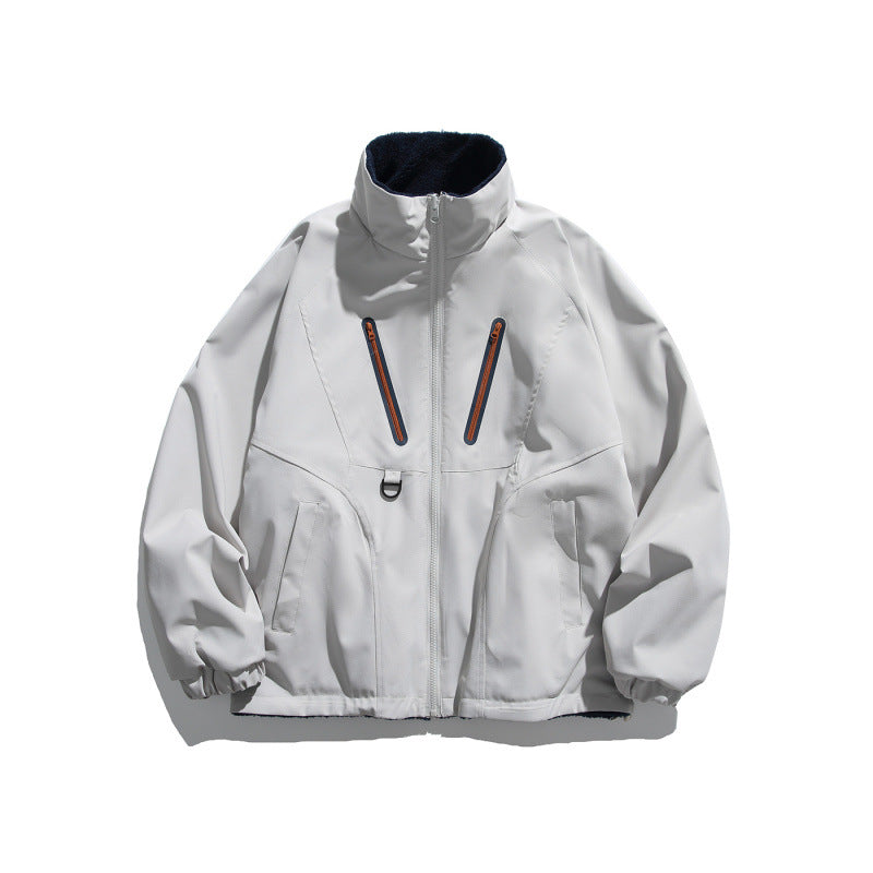 Unisex Lightweight Tech Softshell Jacket with Stand-up Collar, Water-repellent Membrane and Utility Pockets Amarae