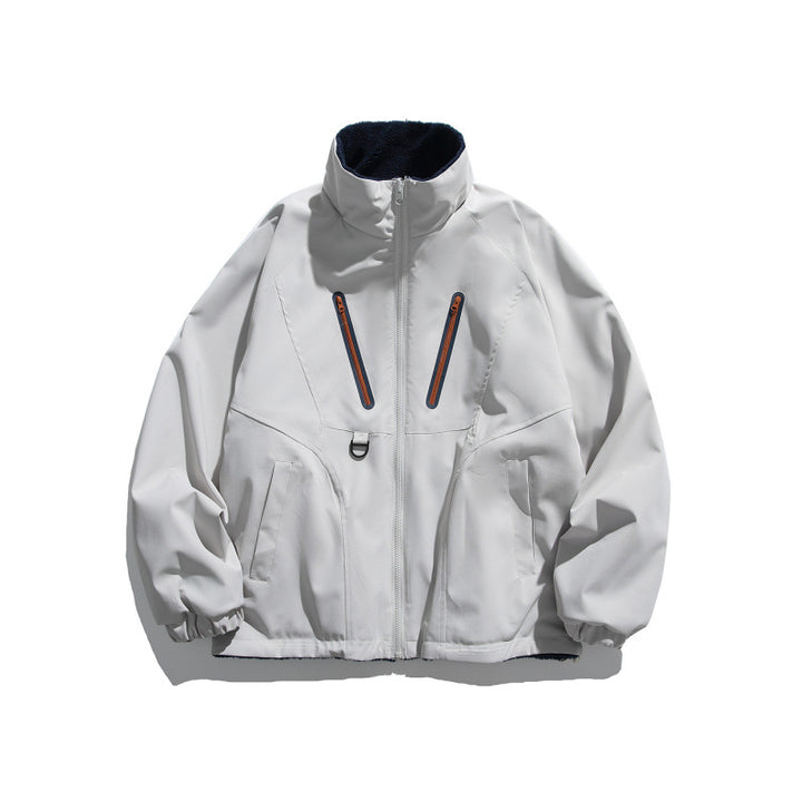 Unisex Lightweight Tech Softshell Jacket with Stand-up Collar, Water-repellent Membrane and Utility Pockets Amarae