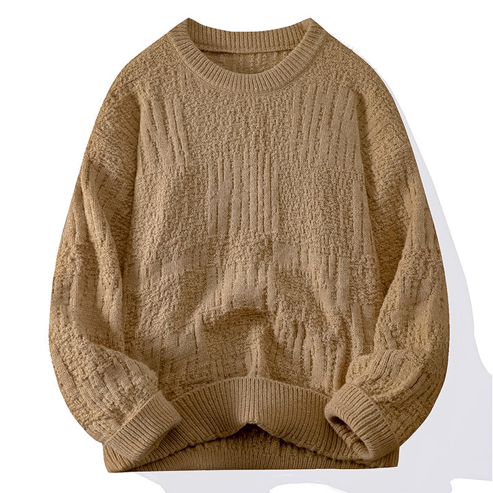 Knit sweater for women with structured pattern Lune London