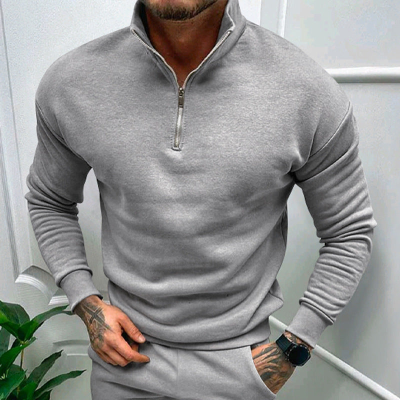 Men's sweatshirt with high collar and zip Amarae