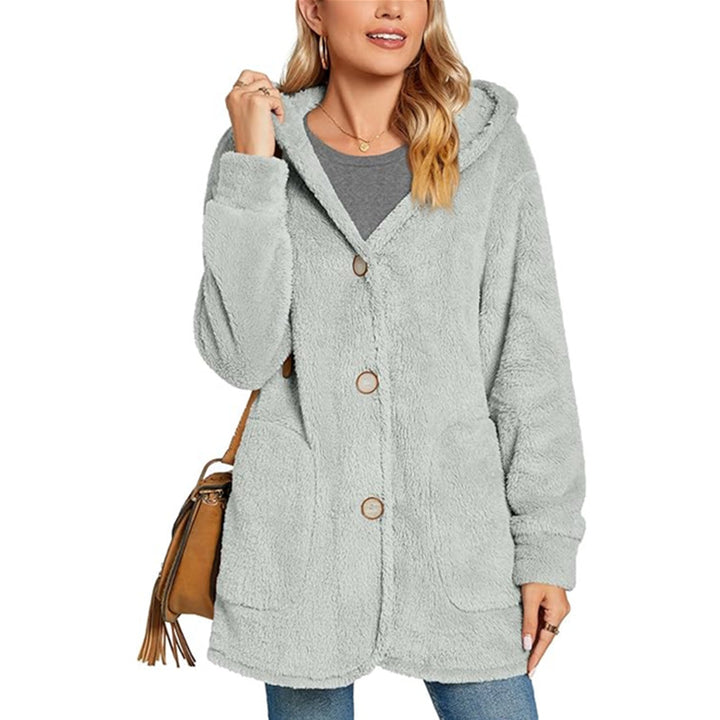 Ladies Cozy Fleece Hoodie with Pockets Lune London