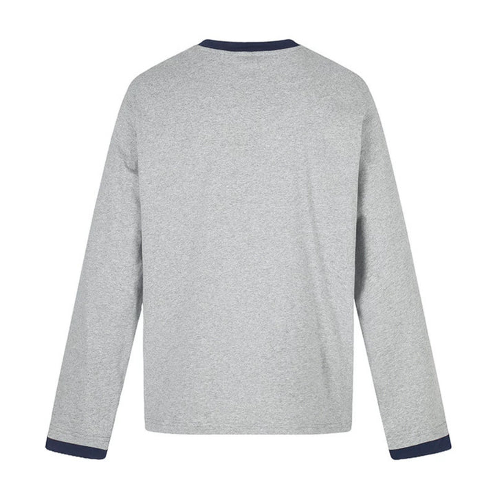 Men's cotton long-sleeve shirt sweatshirt with eagle print and contrast cuffs Amarae